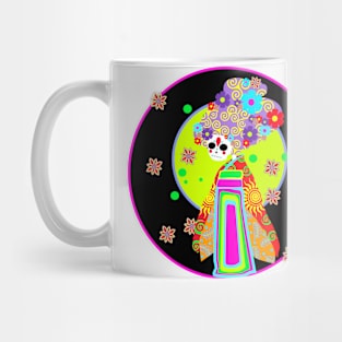 Latina Skeleton Geisha Mug